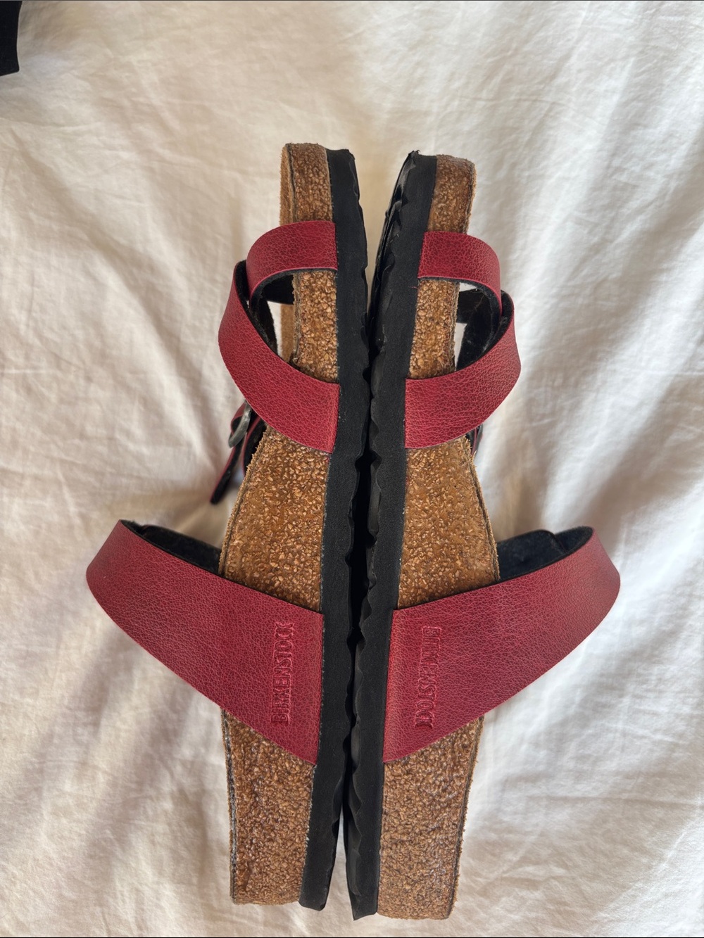 EUC Birkenstock Mayari Sandals, Pull Up Collection in Bordeaux - Rare - Picture 4 of 8